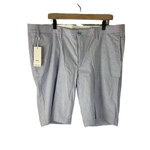 Brax Mens Solid Ultralight Belleville Bermuda Shorts sz 42 NEW‎ Ice Blue $118